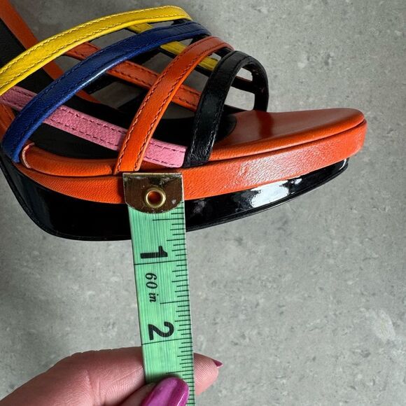 Fendi Women's Multicolor Strappy Heels - Picture 4 of 8